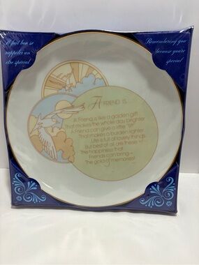 Vintage Carlton Cards Friendship Decorative Plate